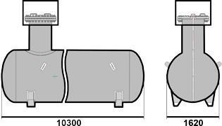 Газгольдер 20 кубических метров, м3