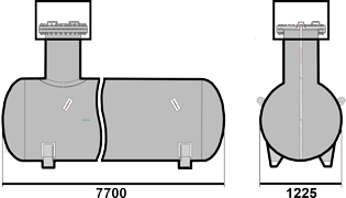 Газгольдер 8 кубических метров, м3